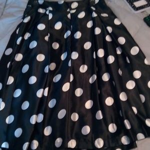 Black and White full skirt
